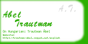 abel trautman business card
